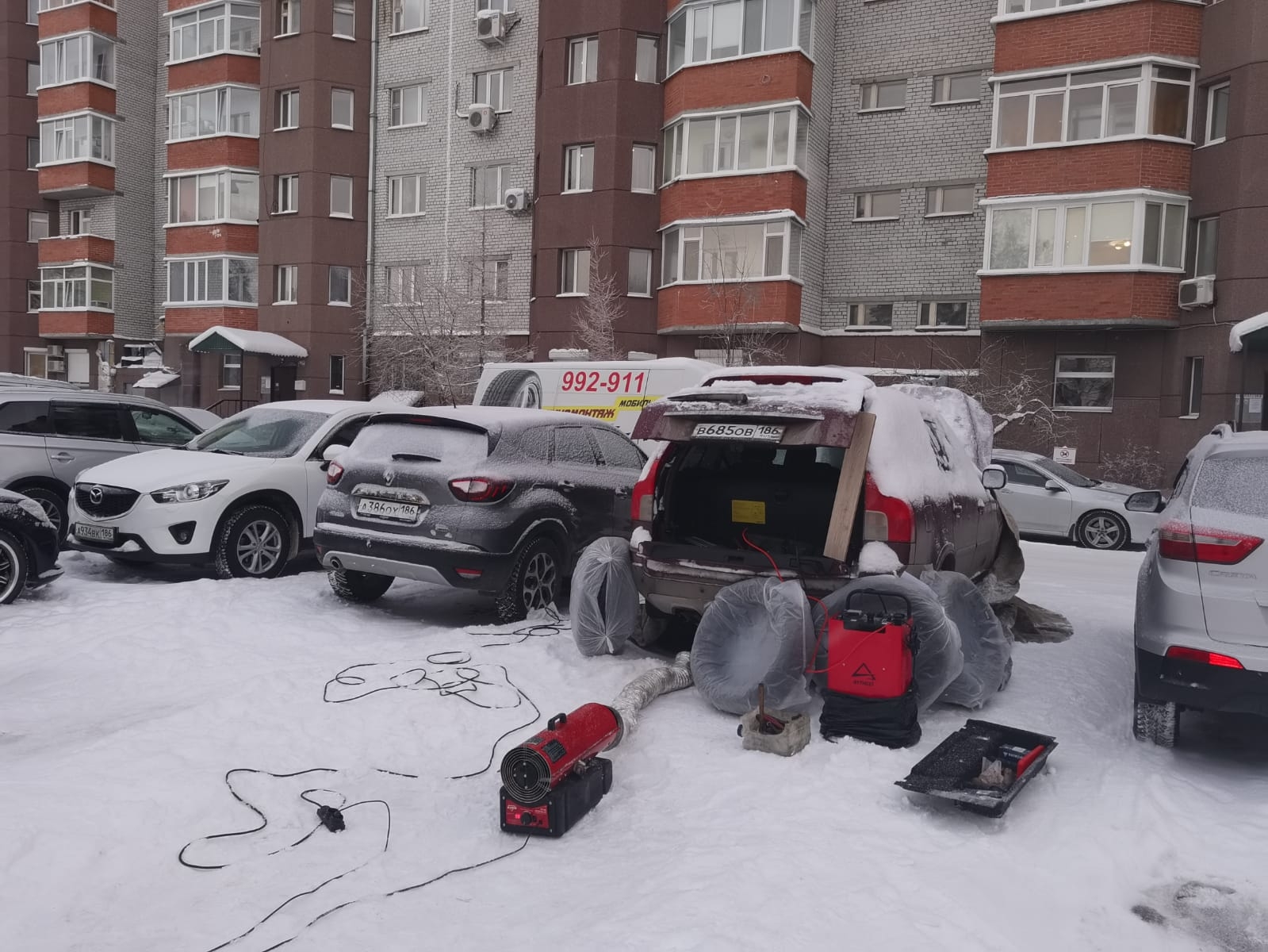 Разогрев авто в Сургуте. Срочный отогрев авто Сургут